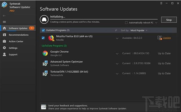 Systweak Software Updater下载,软件更新软件,系统其它,软件更新